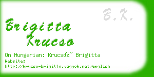 brigitta krucso business card